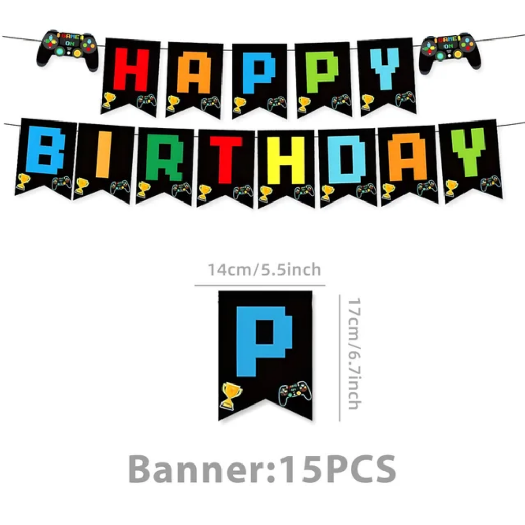 Happy Birthday Gamer decorations