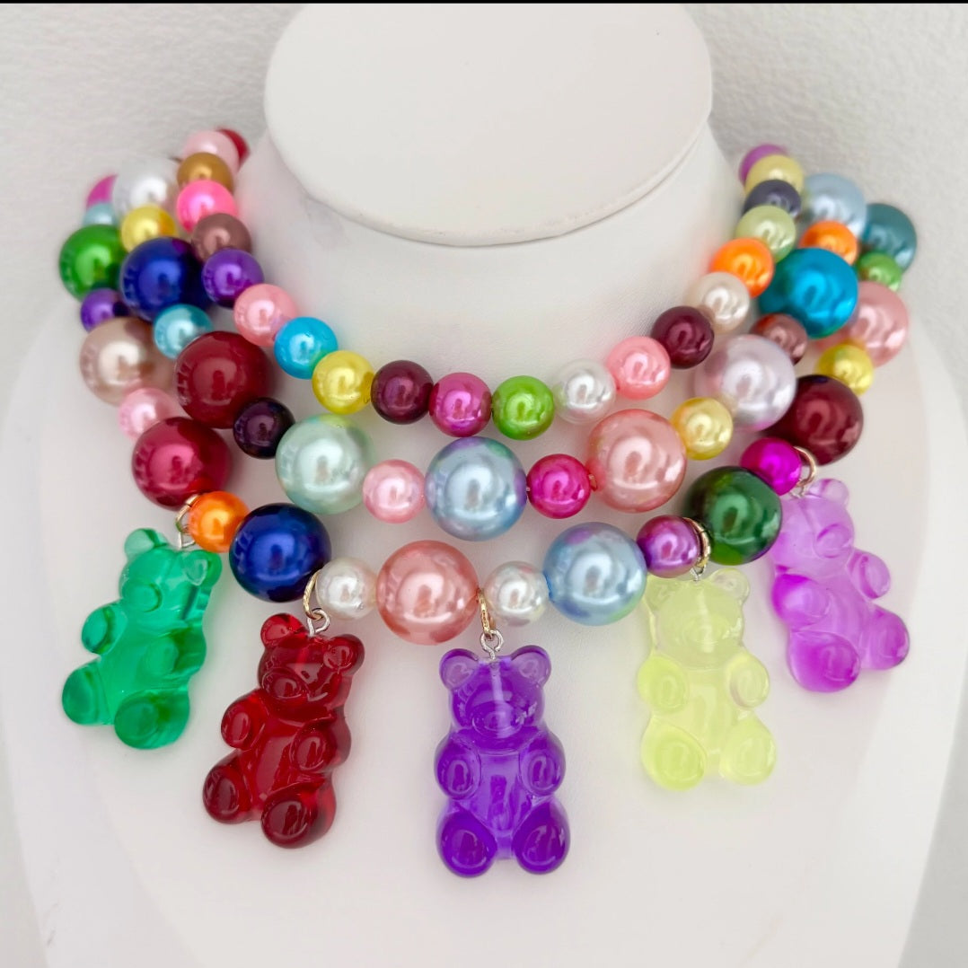 Gummy bear rave necklace